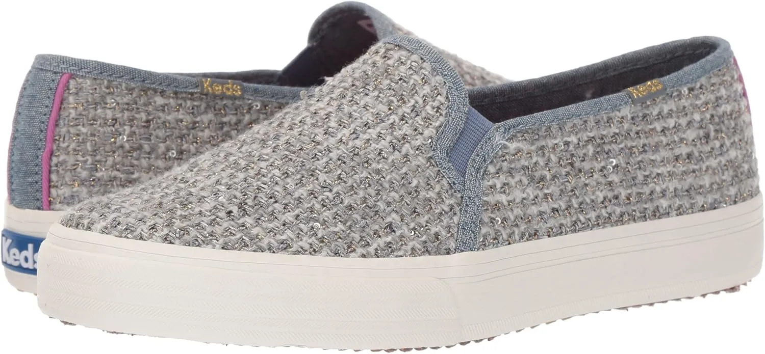 Keds Women's Double Decker Sequin Knit Fashion Sneaker