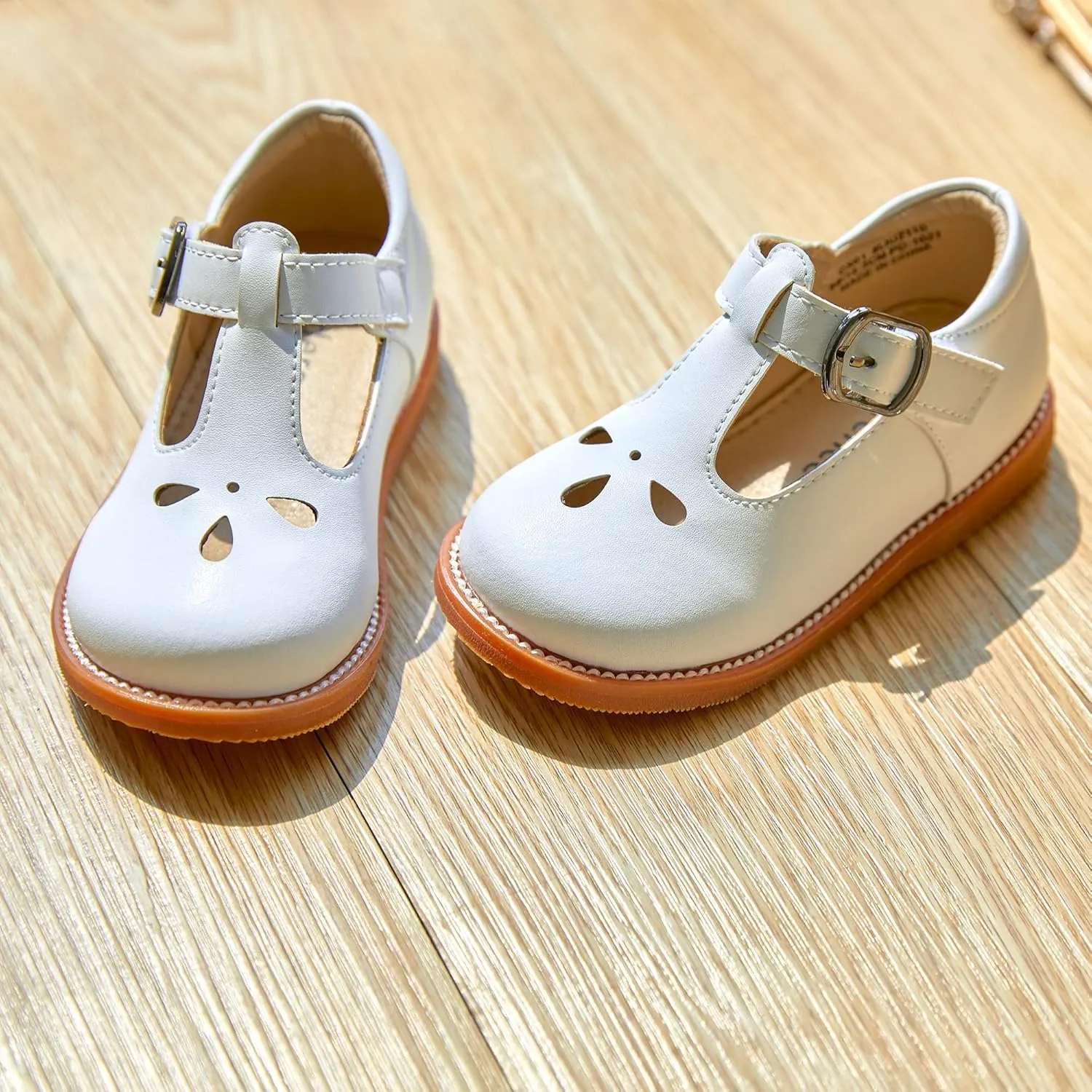 Kiderence Toddler Little Girls Mary Jane Dress Shoes School Oxford for Girls Flats