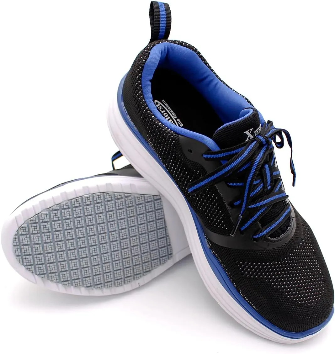 Laforst Mens Platform Xtreme Comfort Slip Resistant Sneaker