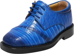 LIBERTYZENO Kids Animal Print Genuine Leather Kids & Toddlers Lace Up Oxford Dress Shoes for Prom Graduation