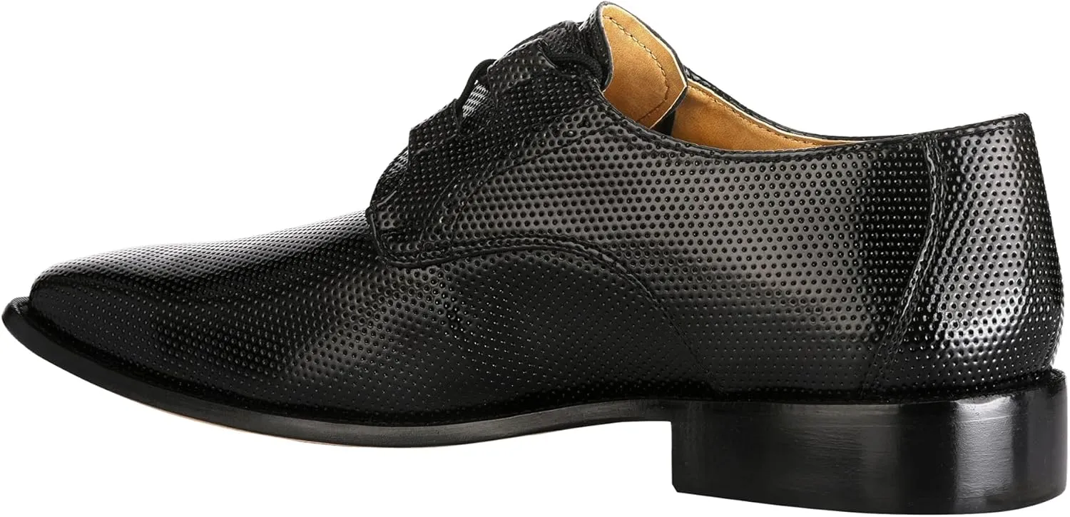 LIBERTYZENO Mens Genuine Leather Classic Tread Design Lace Up Oxford Dress Shoes