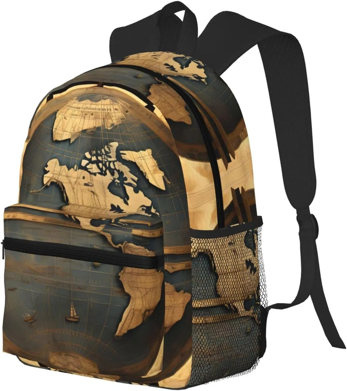 Lightweight Laptop Backpack,Casual Daypack Travel Backpack Bookbag Work Bag for Men and Women-Ancient World Globe