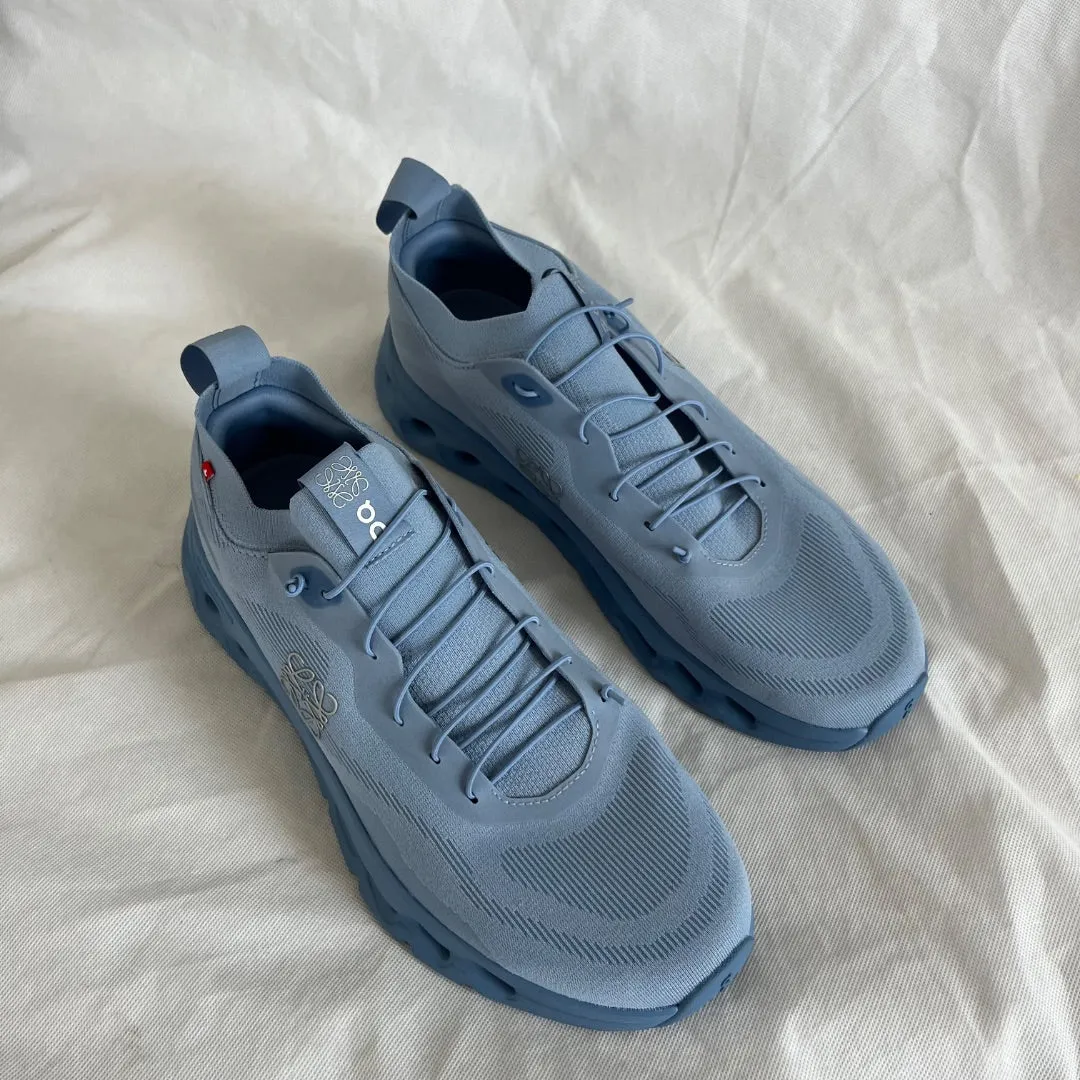 Loewe x On Cloudtilt Light Blue Stretch Recycled - Knit Sneaker Shoes, 45
