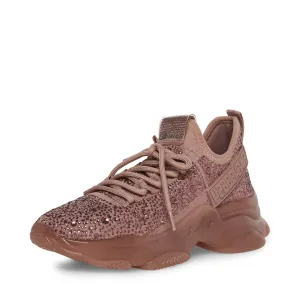 Low Steve Rhinestone Versatile product line Chunky Madden Up Top Expedited delivery Lace Sneaker Maxima Heel Fashion Mauve