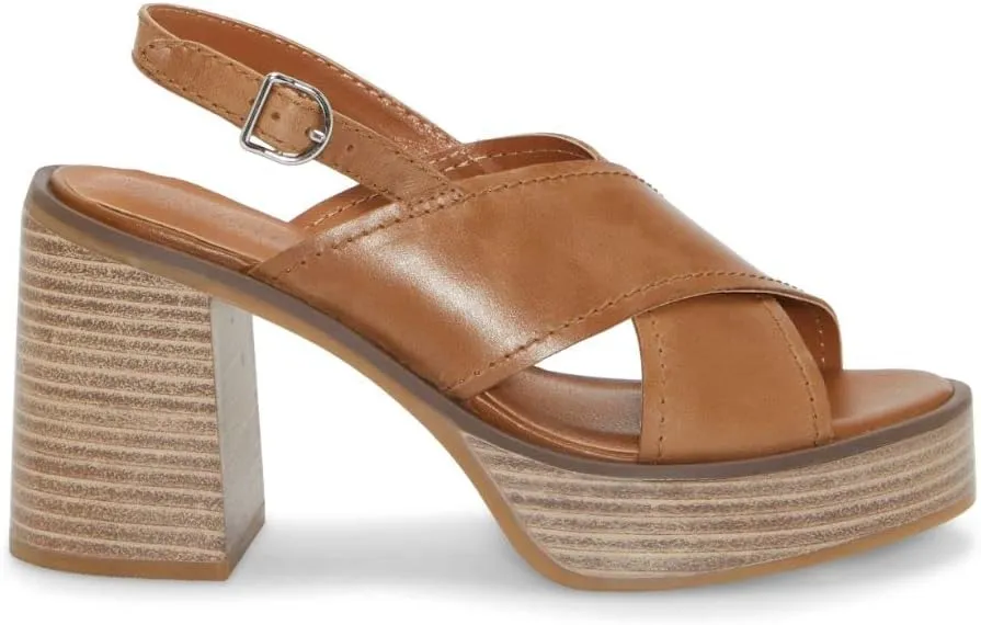 Lucky Brand Women's Delmie Backstrap High Heel Sandal Heeled