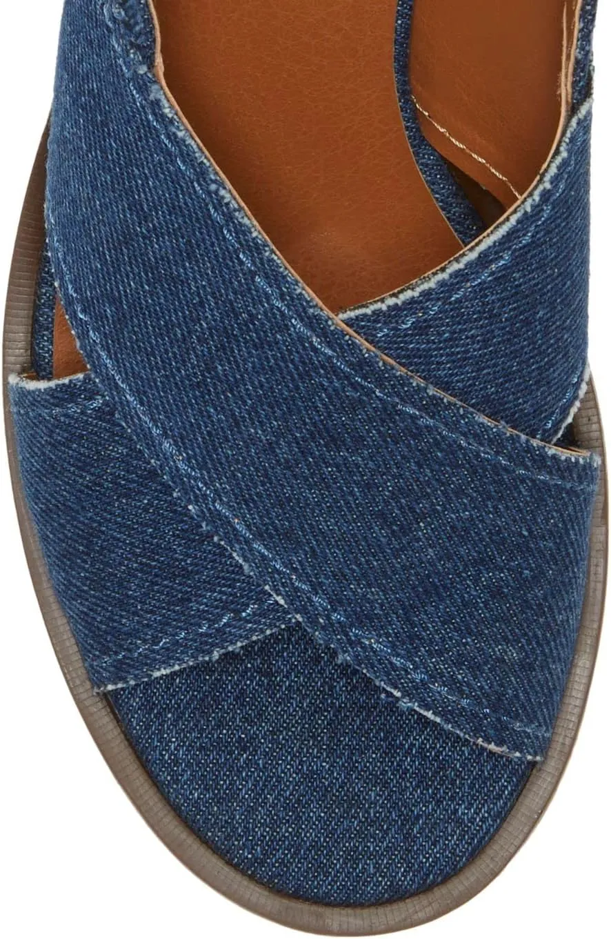 Lucky Brand Women's Delmie Backstrap High Heel Sandal Heeled