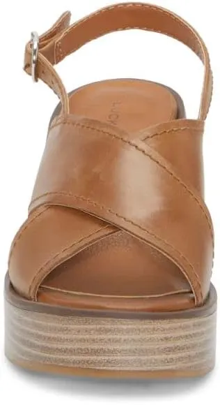 Lucky Brand Women's Delmie Backstrap High Heel Sandal Heeled