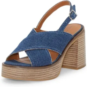 Lucky Brand Women's Delmie Backstrap High Heel Sandal Heeled