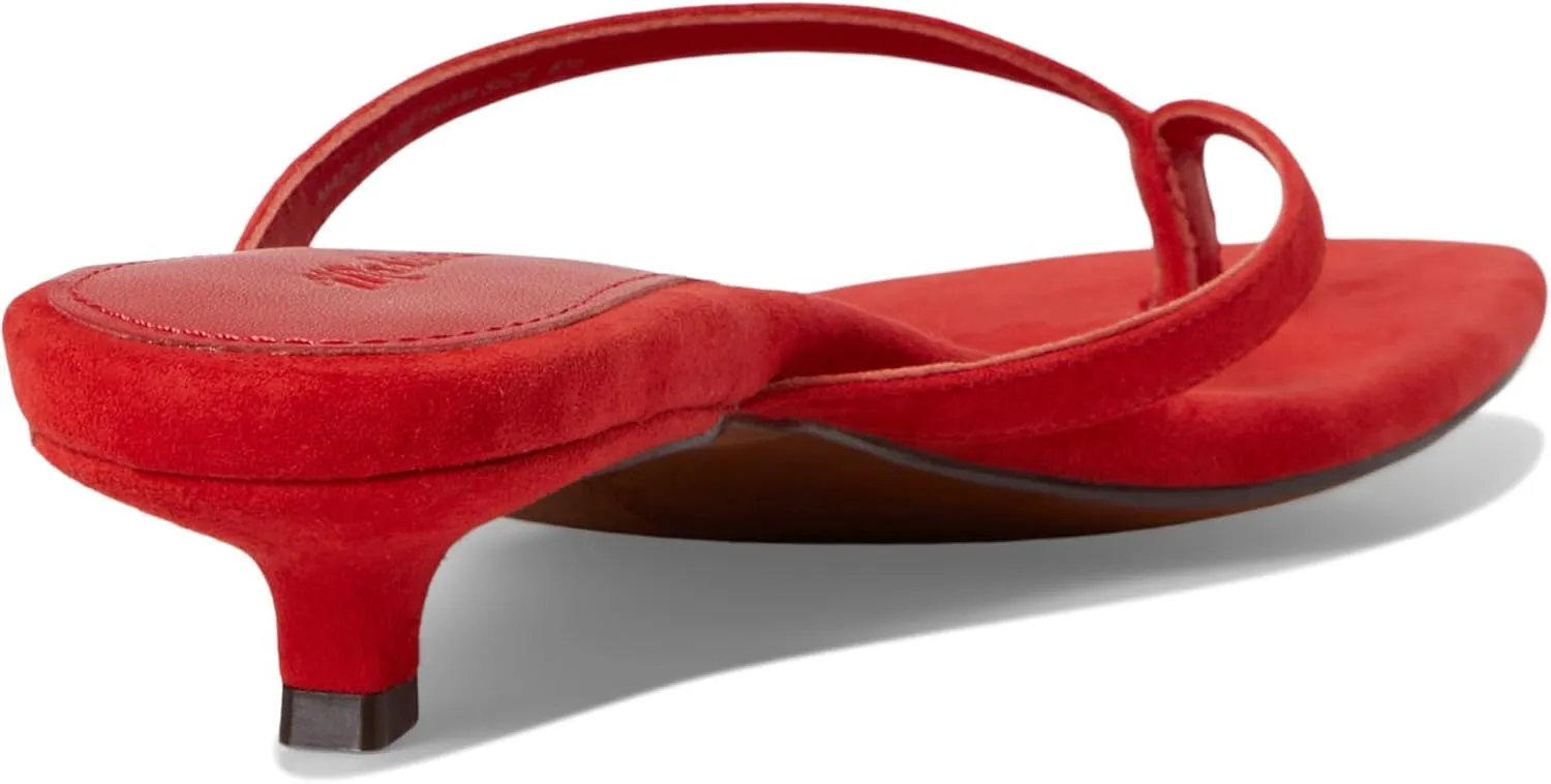 Madewell Women's Tamia Heeled Thong Sandals-Suede Ballet Flat