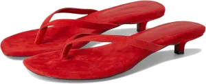 Madewell Women's Tamia Heeled Thong Sandals-Suede Ballet Flat