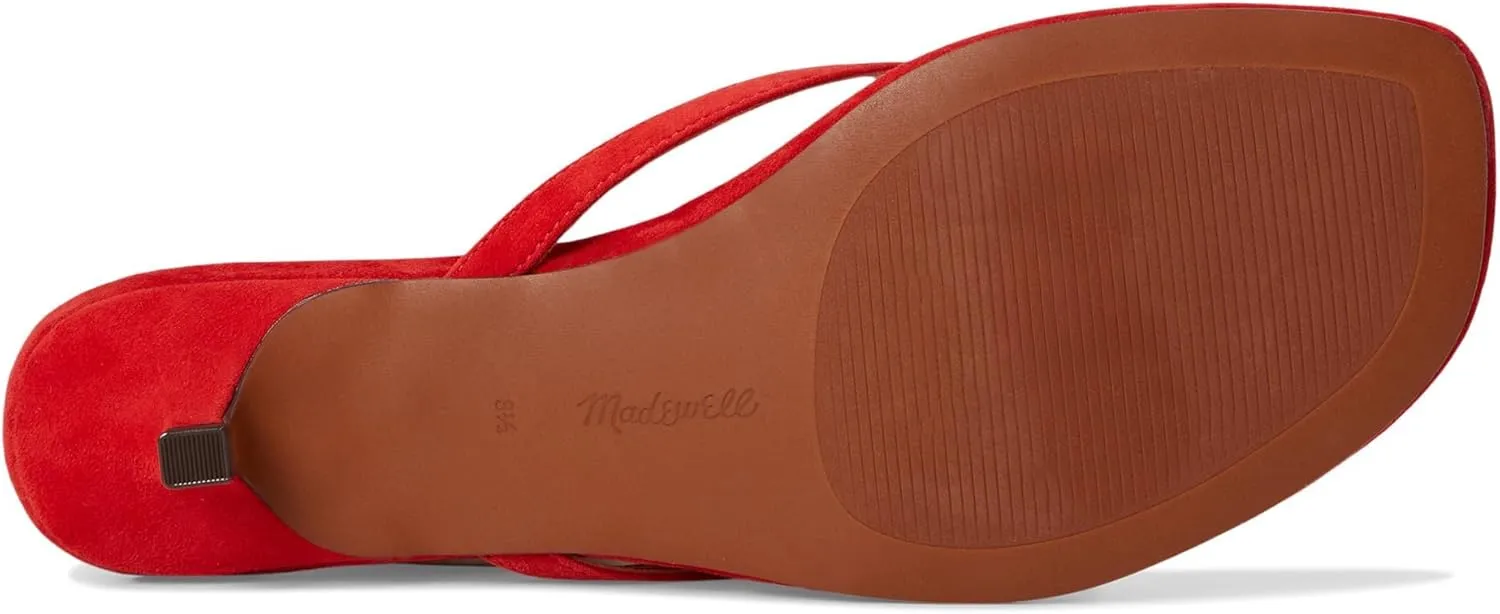 Madewell Women's Tamia Heeled Thong Sandals-Suede Ballet Flat