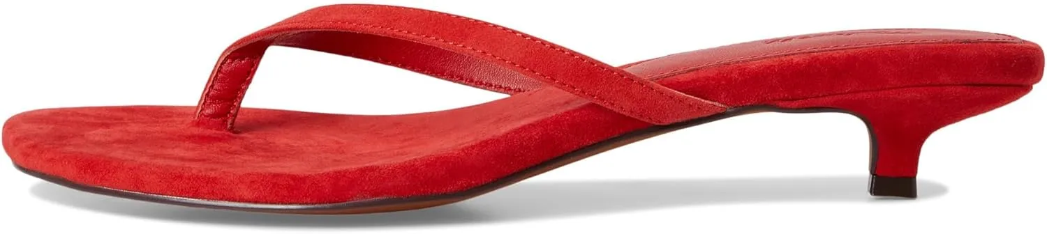 Madewell Women's Tamia Heeled Thong Sandals-Suede Ballet Flat
