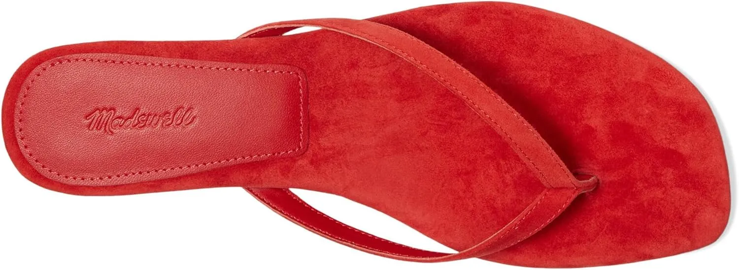 Madewell Women's Tamia Heeled Thong Sandals-Suede Ballet Flat