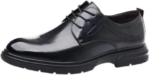 Men's Classic Lace-up Formal Oxfords Mens Casual Walking Shoes Office Flats for Wedding Evening Uniform Party Office Dress Shoes