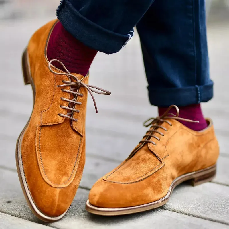Men's Classic Style Oxford Suede Shoes | Ideal for All Seasons