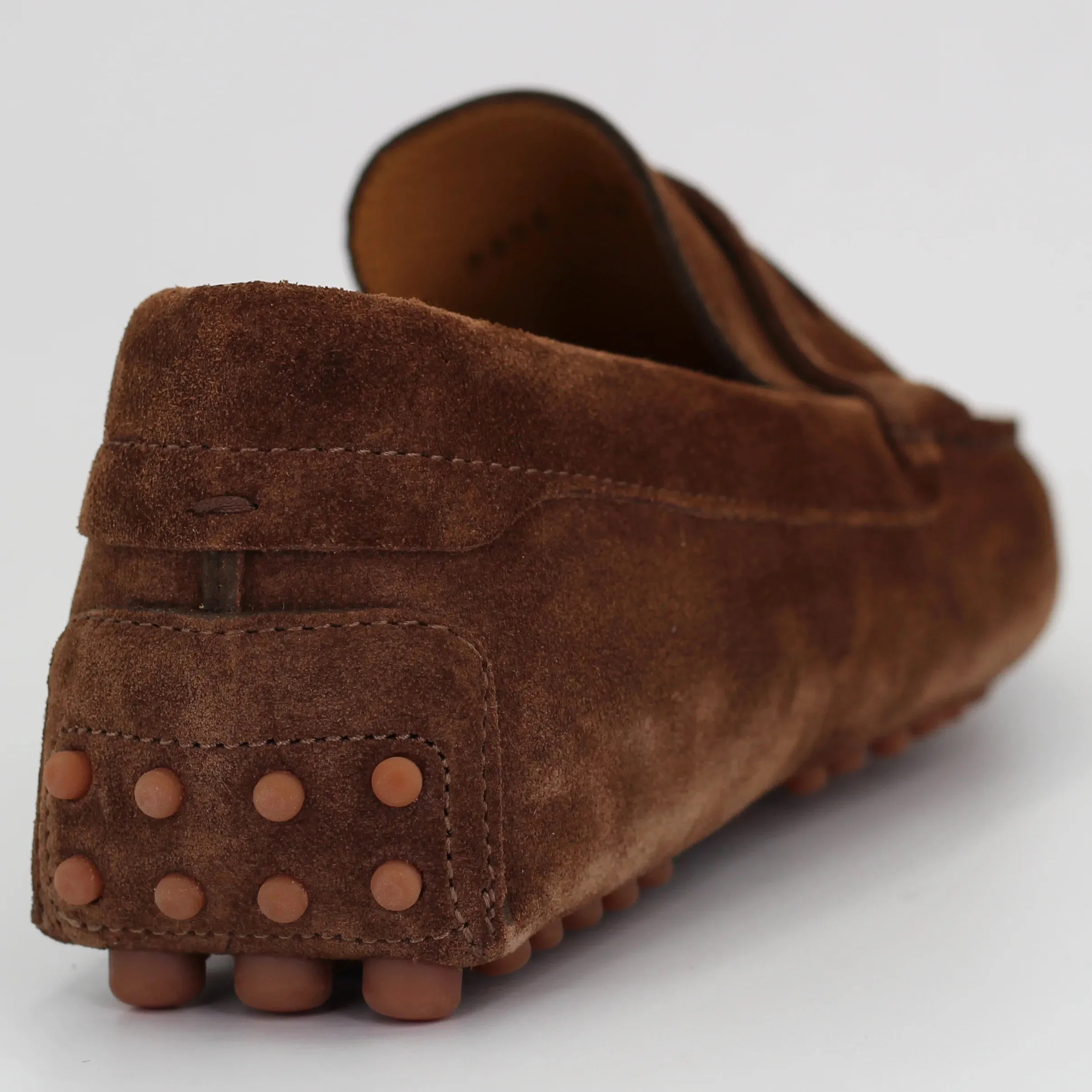 Men's Driver in calf leather suede Chestnut (CONU0460002/017)