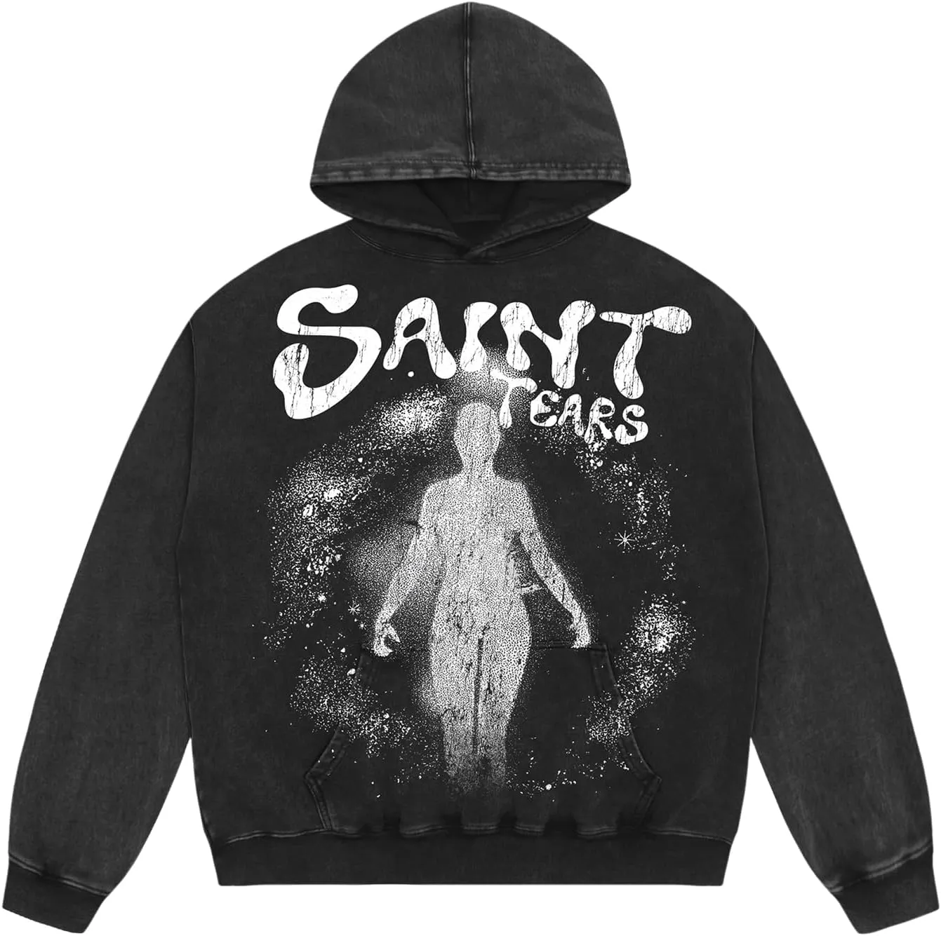 Men's Graphic Print Oversized Vintage Hoodies Casual High Gram Heavy Washed Cotton Winter Hoodies