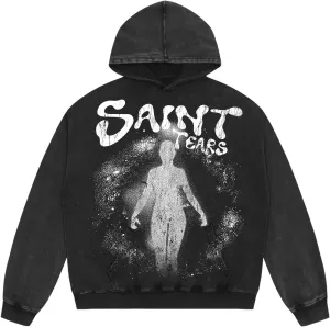 Men's Graphic Print Oversized Vintage Hoodies Casual High Gram Heavy Washed Cotton Winter Hoodies