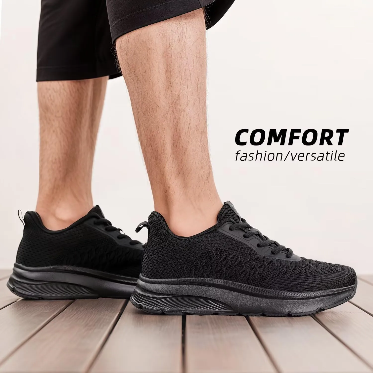 Men's Wide Toe Walking Shoes Casual Trail Running Sneakers Cross-Trainer Tennis Non Slip Athletic Gym Workout Soft Sole