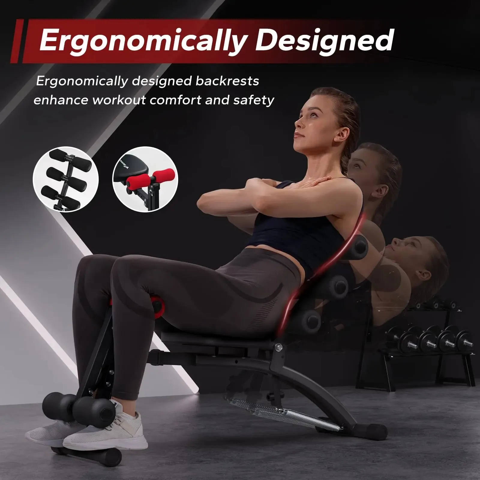 MERACH Adjustable Ab Machine