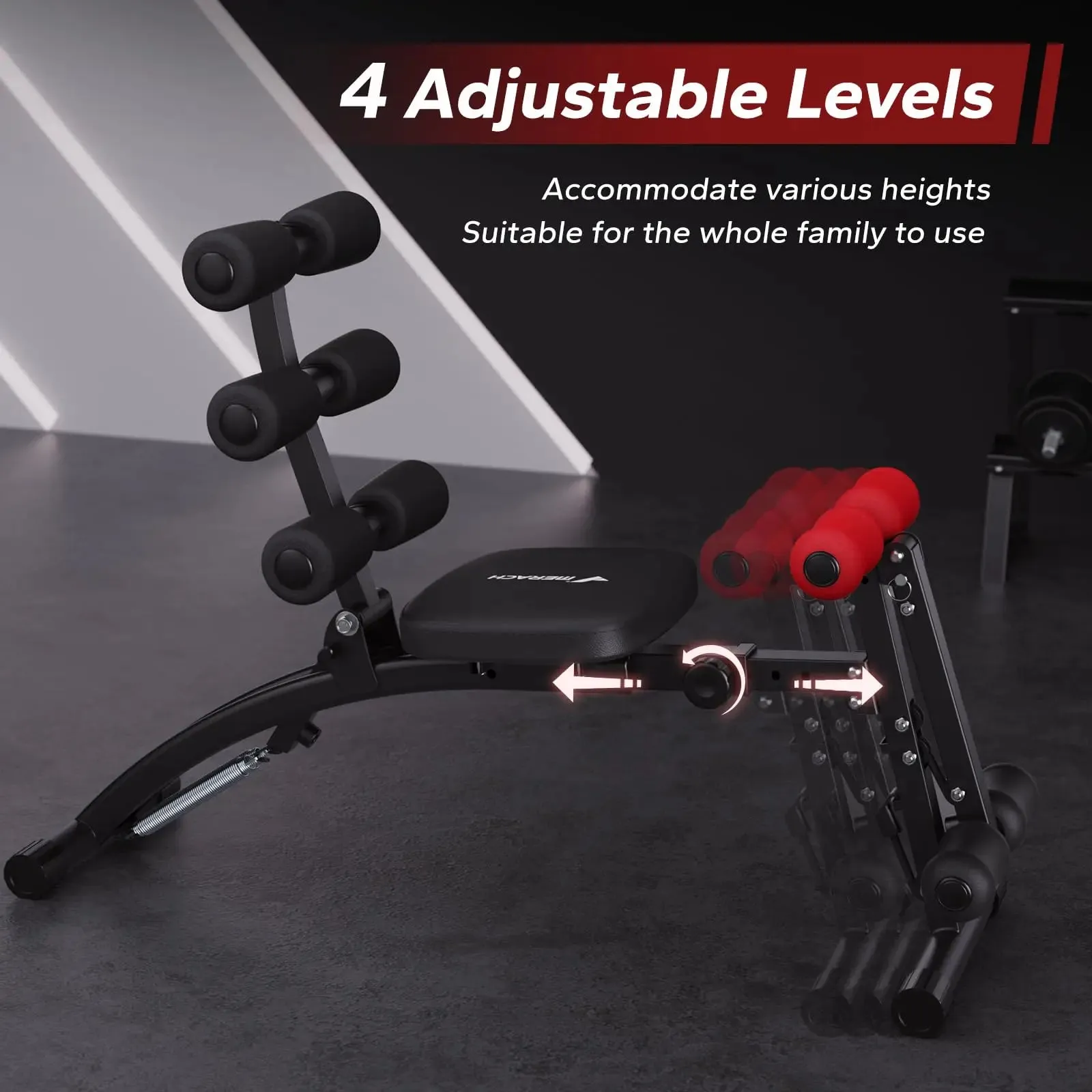 MERACH Adjustable Ab Machine