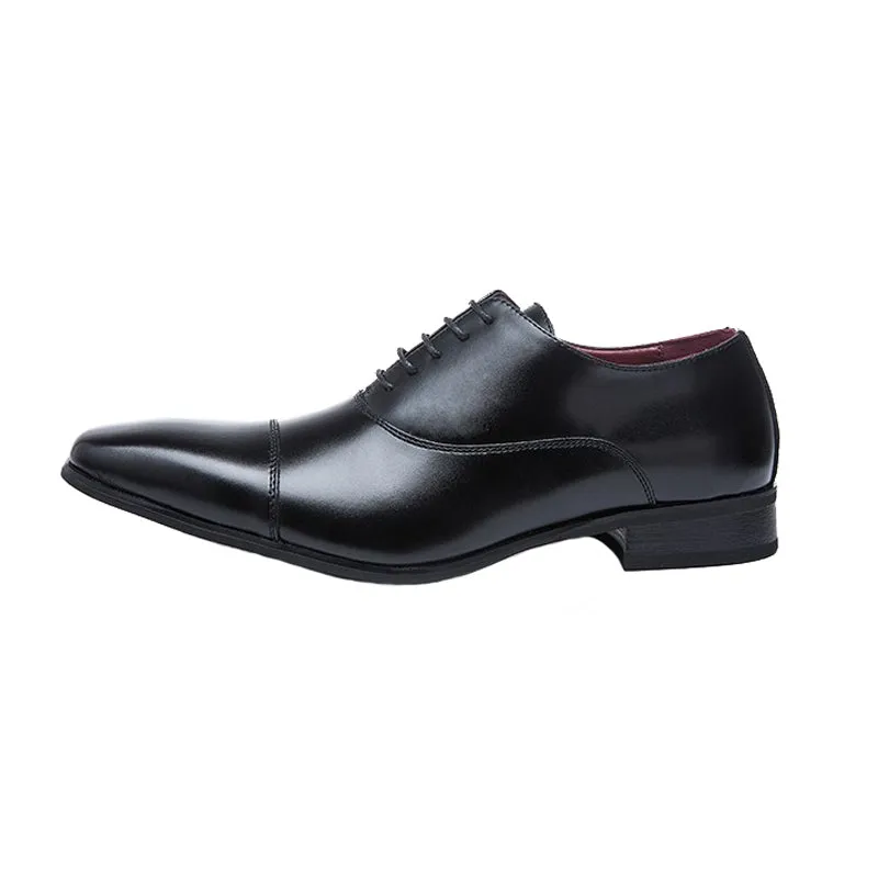 Military discount lace Show men's formal Clear communication Oxford Black