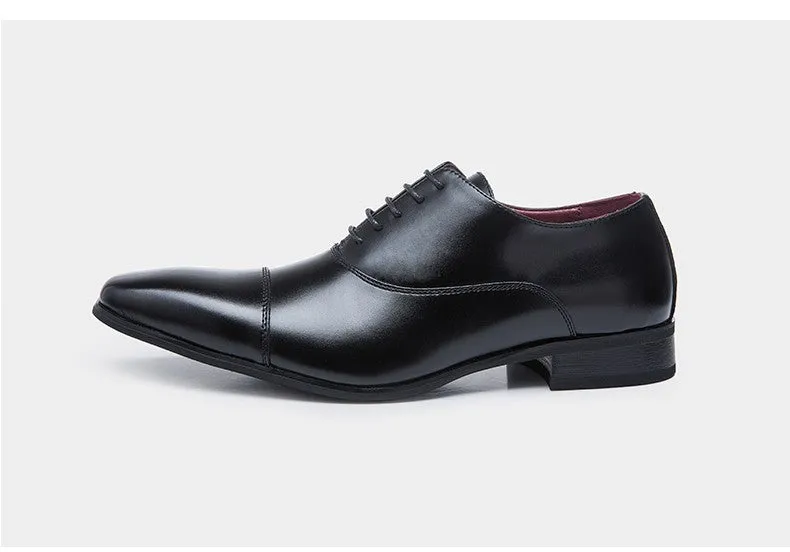 Military discount lace Show men's formal Clear communication Oxford Black