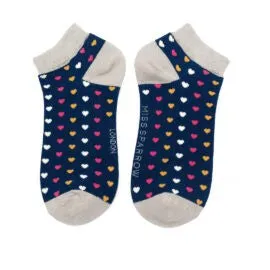Miss Sparrow Hearts Trainer Socks