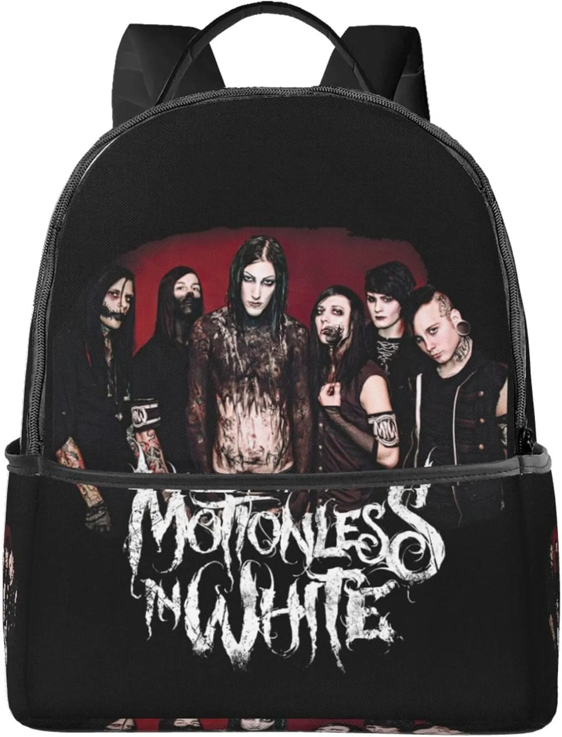 Motionless Rock In White Unisex Casual Backpack Lightweight Travel Bag Classic Laptop Daypack Backpack Men Women
