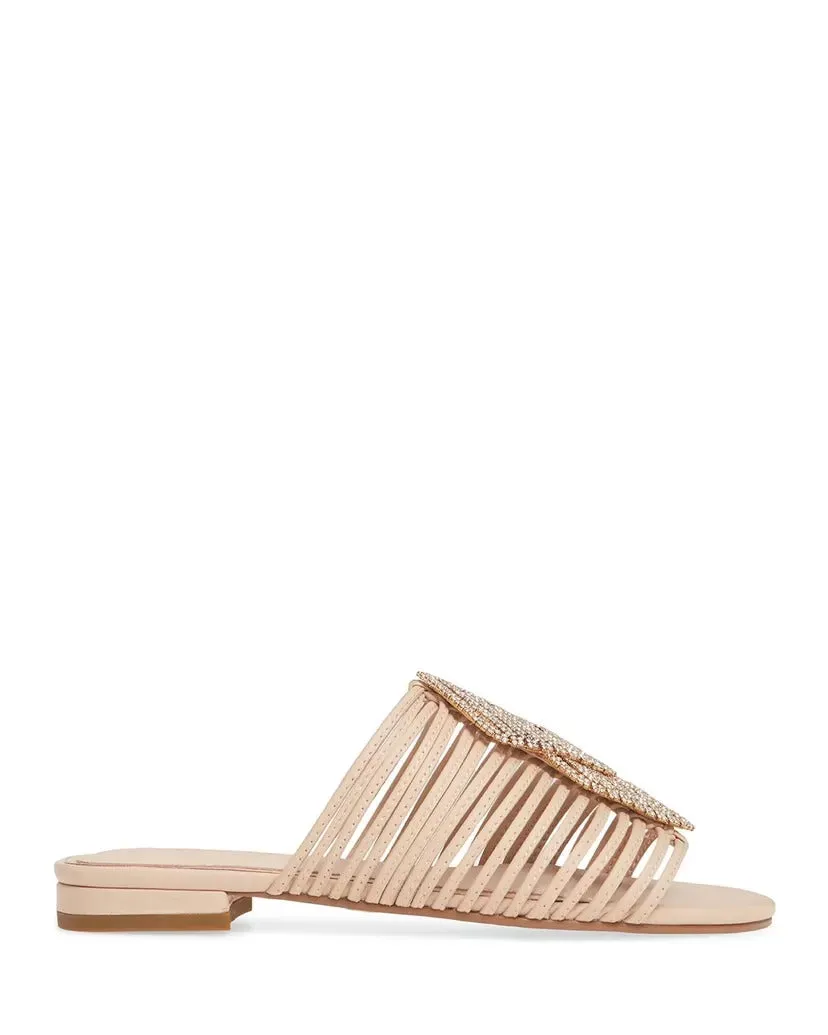 Mule Slide New York  Caged Sandal Slip On Vast range Nude/Gold Fast-track support Flats Cecelia Stone Darleen
