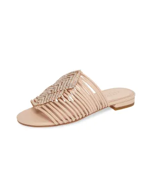 Mule Slide New York  Caged Sandal Slip On Vast range Nude/Gold Fast-track support Flats Cecelia Stone Darleen