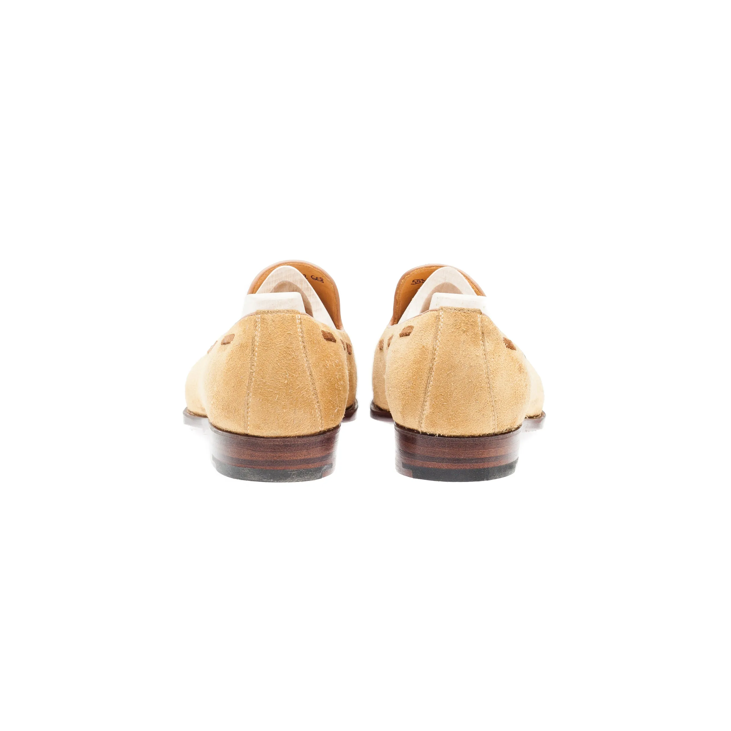 Norwegian Loafer with hand stitched apron and X strap