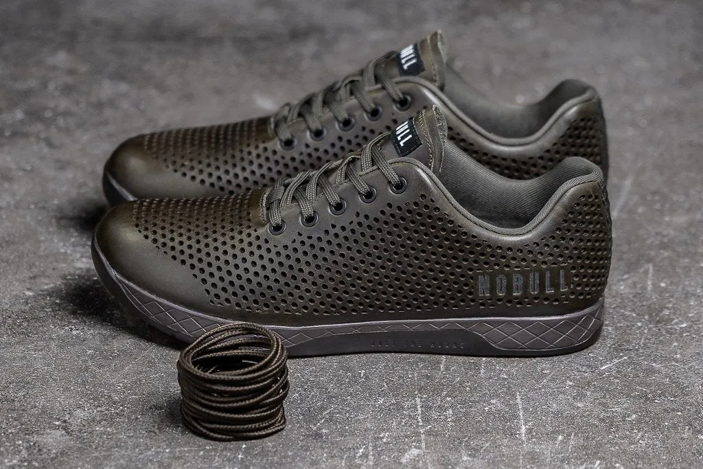 OLIVE LEATHER TRAINER (MEN'S)