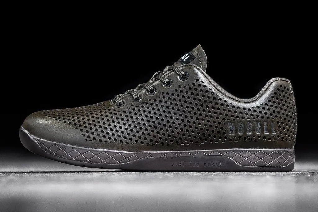 OLIVE LEATHER TRAINER (MEN'S)