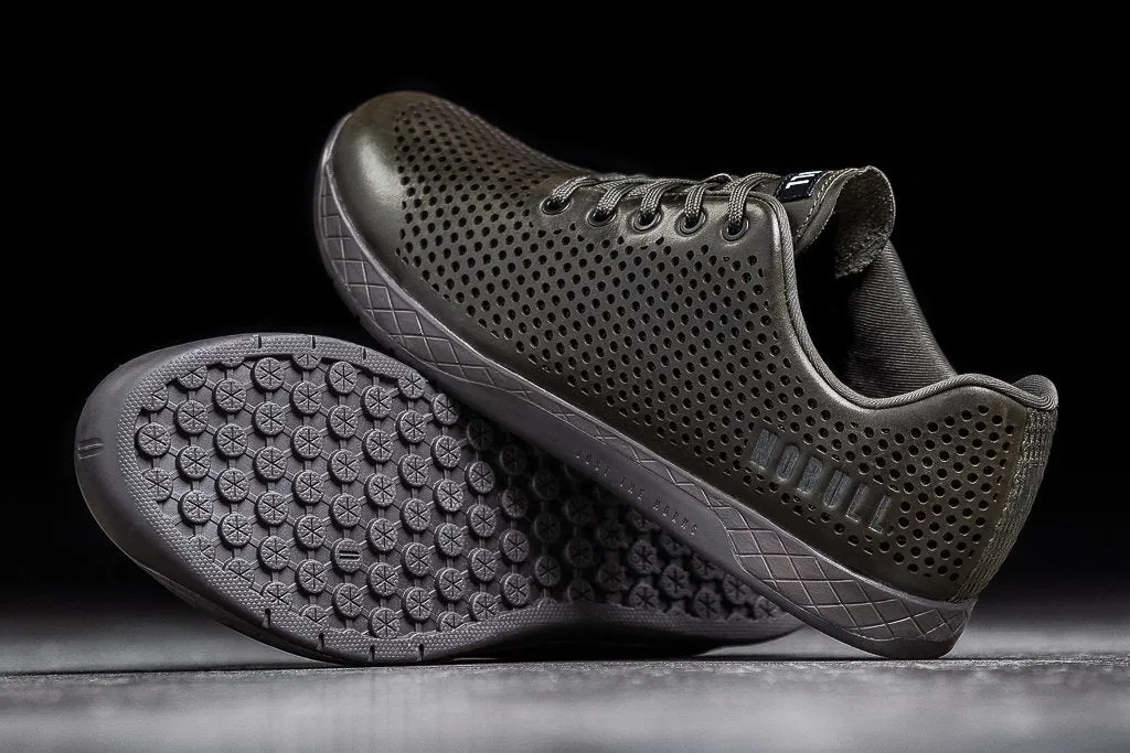 OLIVE LEATHER TRAINER (MEN'S)