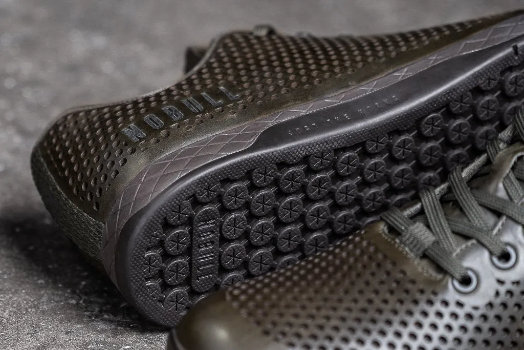 OLIVE LEATHER TRAINER (MEN'S)