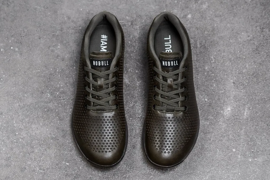 OLIVE LEATHER TRAINER (MEN'S)