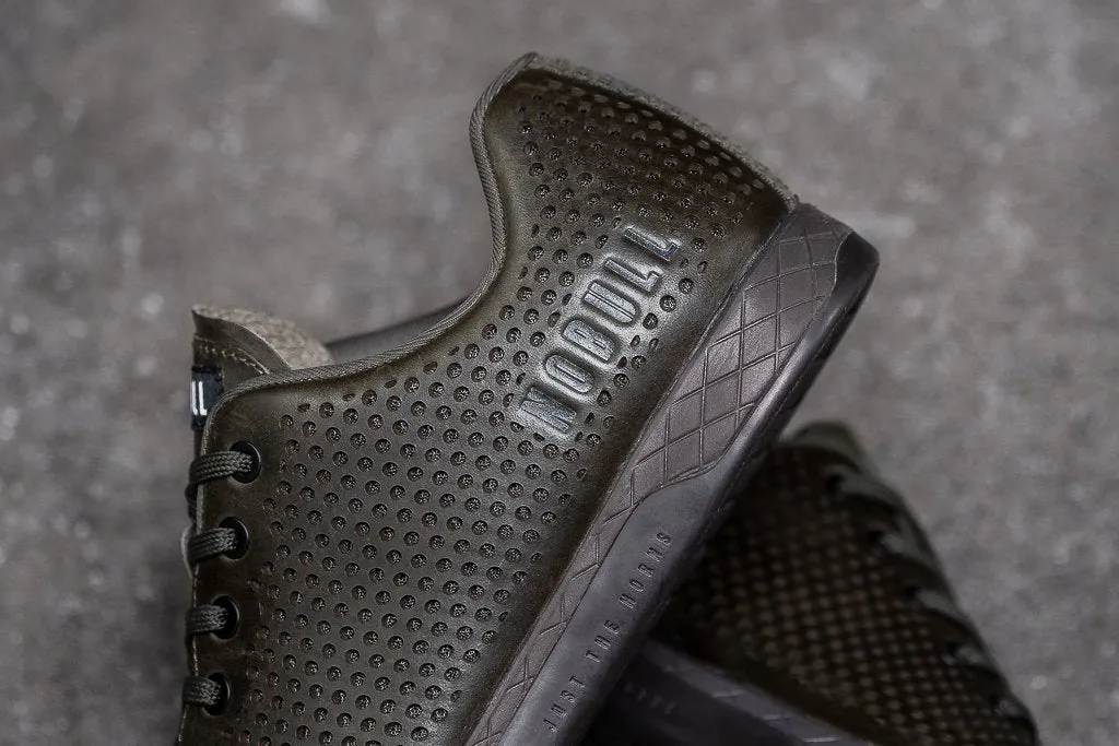 OLIVE LEATHER TRAINER (MEN'S)