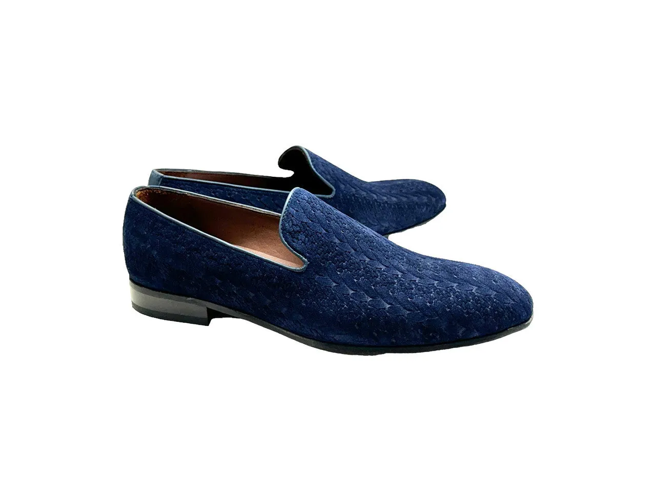 P00056- Warren Loafer Navy Suede