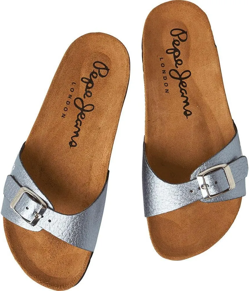 Pepe Jeans Women's Flatform Flat Sandal
