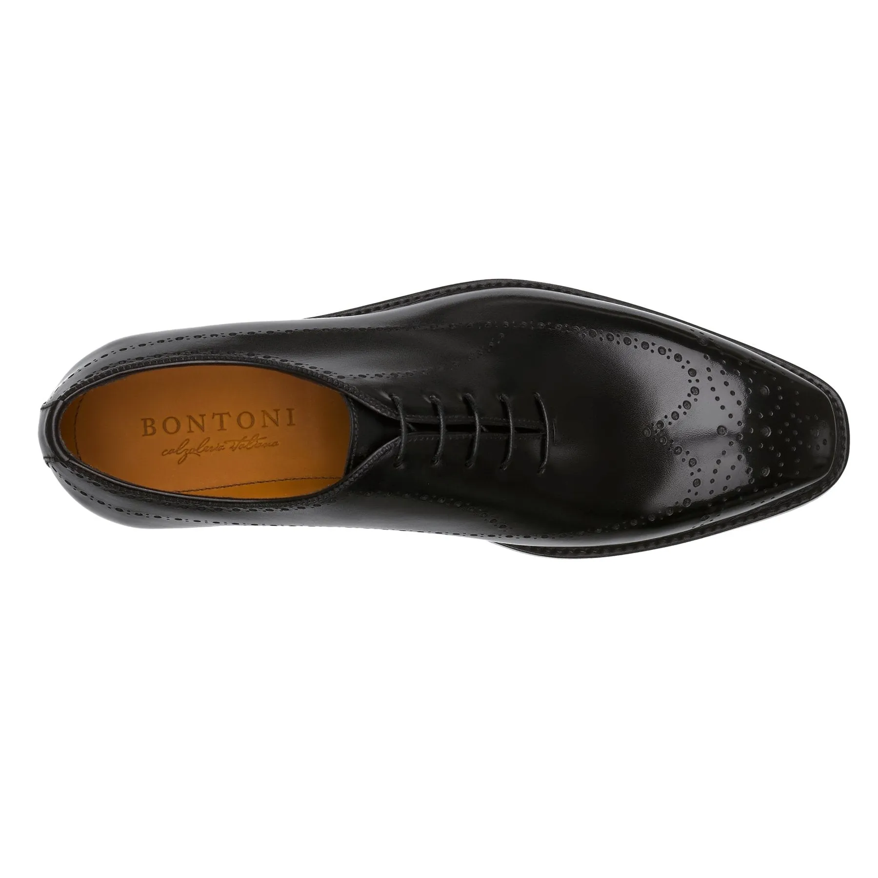 "Sciuscia" Five-Eyelet Wholecut Balmoral with Perforated Details and Medallion