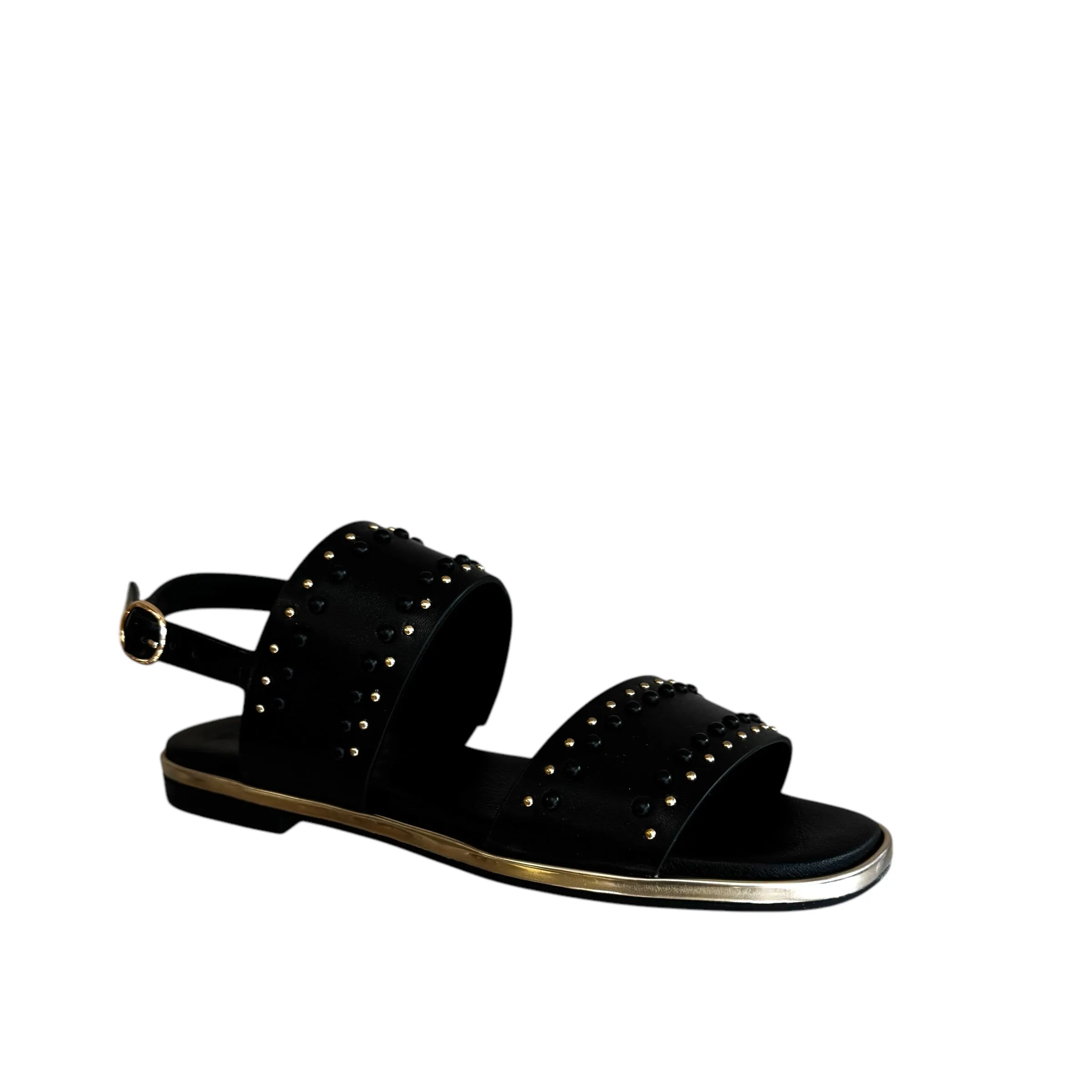 Repo Black Flat Sandal