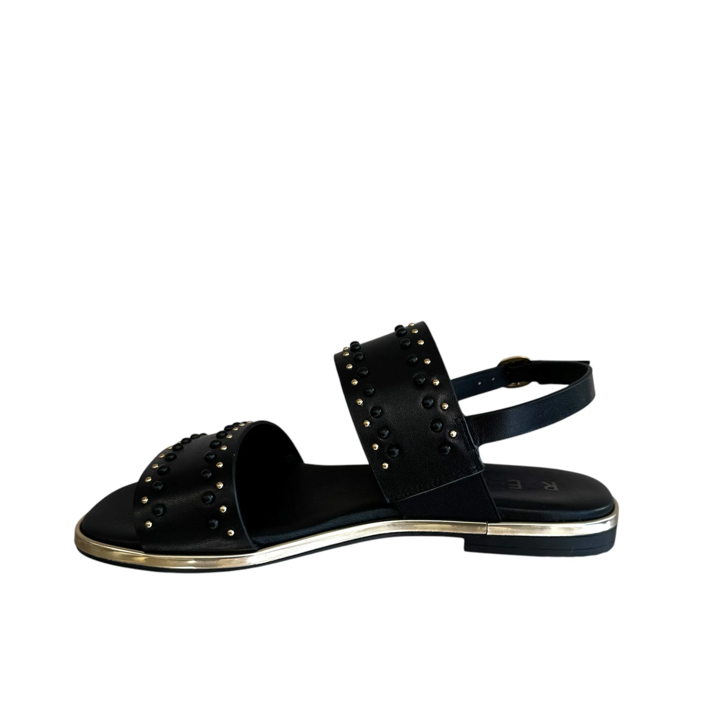 Repo Black Flat Sandal