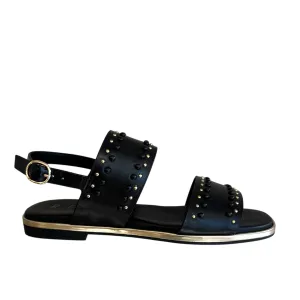 Repo Black Flat Sandal