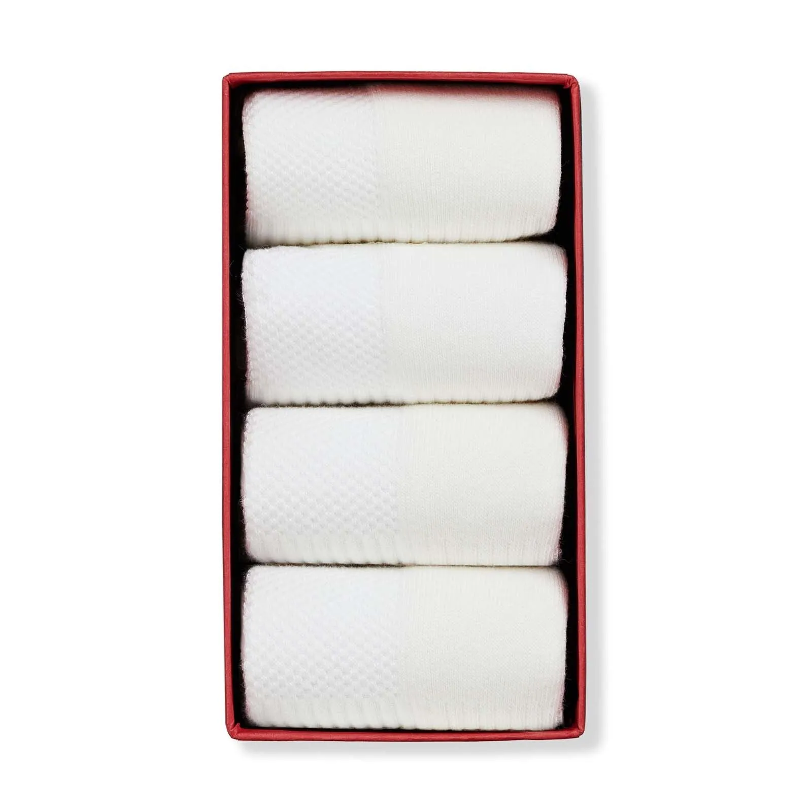Simply Active Ankle, Cotton White, 4-Pair Box