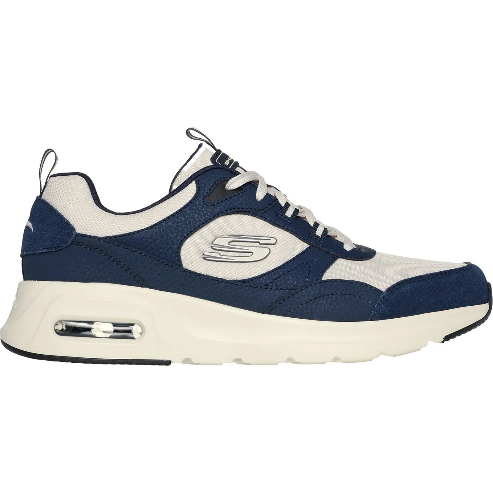 Skechers Men's Skech-Air Court - Yatton Trainer in Navy/Natural
