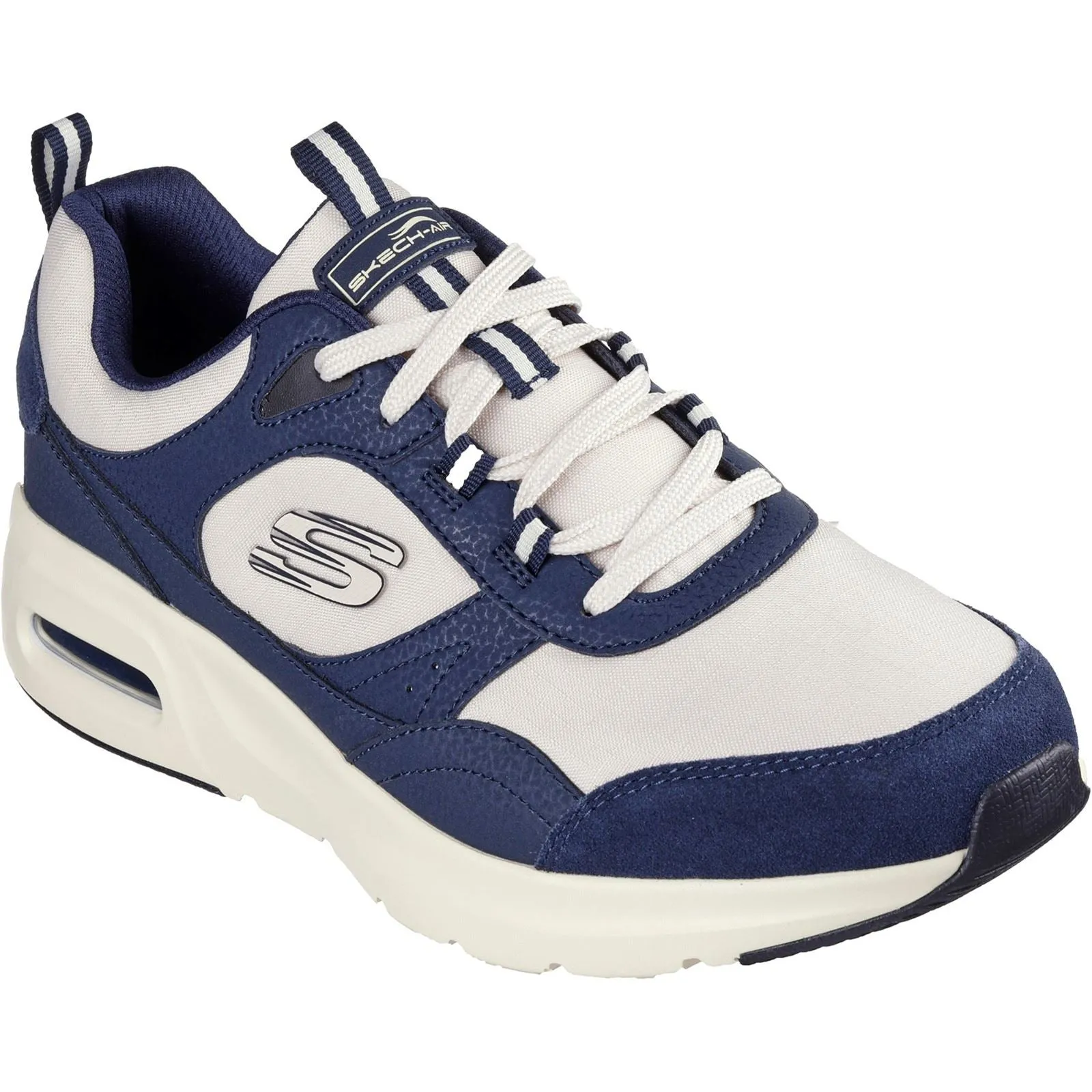 Skechers Men's Skech-Air Court - Yatton Trainer in Navy/Natural