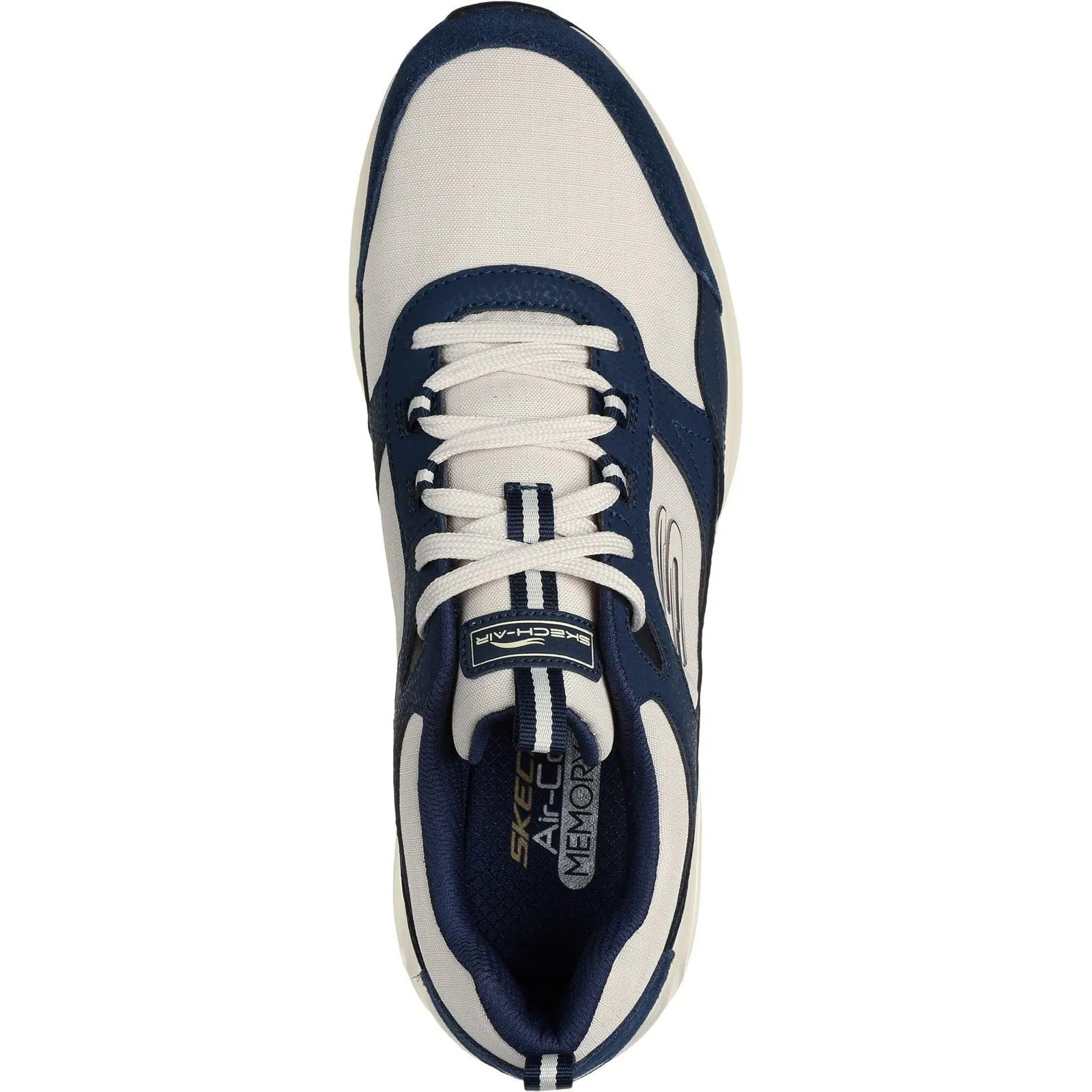 Skechers Men's Skech-Air Court - Yatton Trainer in Navy/Natural