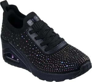 Skechers Women's Uno Wedge-Shine Knit Sneaker