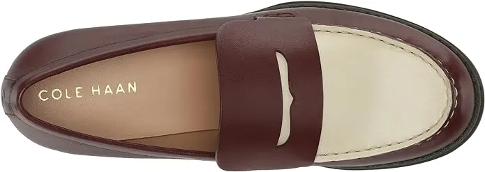 Slip Heeled Camea Specialty items Haan Loafers On Leather Big offer Round Bloodstone/Ivory Cole Toe Block